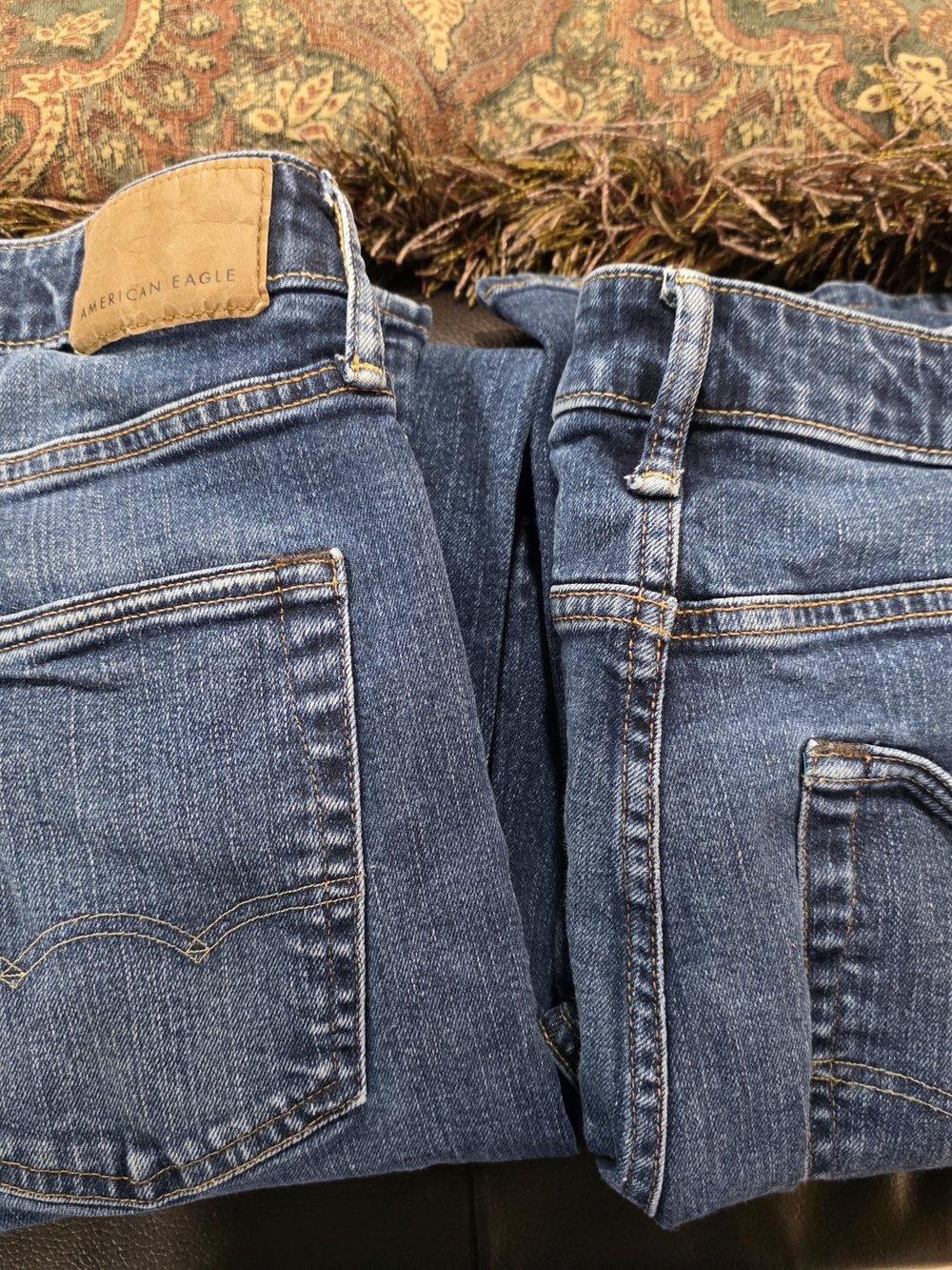 Lot Of 2 American Eagle Outfitters Men’s Blue Denim  - Original Bootcut 31x30